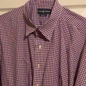 Purple Ralph Lauren Polo Shirt w/ Green Pony